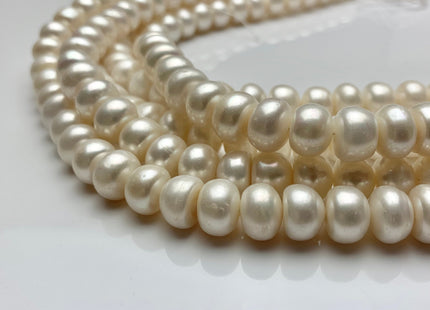 10.5-11 mm AA Natural White Round Button Freshwater Pearl Beads Genuine White Color Freshwater Button Pearls #1597