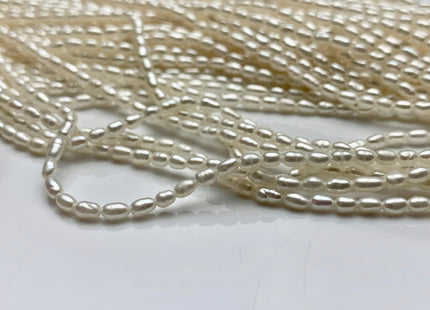2.5x3-4 mm AAA Natural White Rice Tiny Seed Freshwater Pearl High Luster Seed Freshwater Pearls Genuine Natural Rice Freshwater Pearls #1266