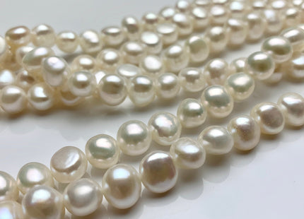 10-12 mm AAA High Quality Potato Nugget Freshwater Pearl Beads Natural White High Luster Genuine Freshwater Pearls #1034
