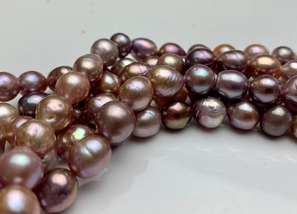 10-10.5x11-13 mm AAA Very Rare Dark Mauve Pink Baroque Edison Pearl Genuine Top Quality Natural Edison Pearl With Iridescent Color #1821