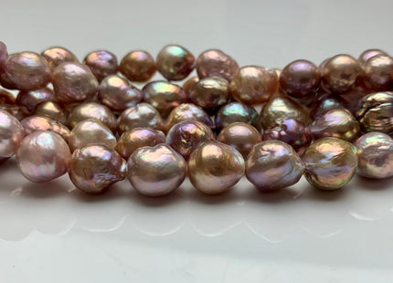 9-12 mm AAAAA Very Rare Dark Mauve Pink Baroque Edison Pearl Genuine Top Quality Natural Edison Pearl With Iridescent Color #1822