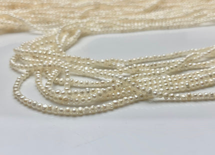 1.8-2 mm AAA Natural White Tiny Seed Freshwater Pearl Beads Genuine Quality White Potato Freshwater Seed Pearls #1817