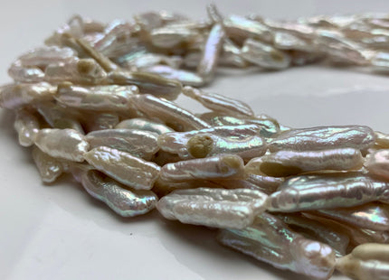 8x20 mm Natural Pink Color Biwa Stick Freshwater Pearl Beads Genuine Rare Biwa Stick Pearls #1835