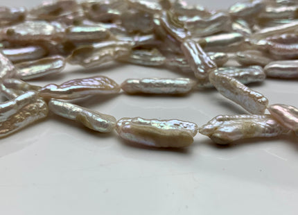 8x20 mm Natural Pink Color Biwa Stick Freshwater Pearl Beads Genuine Rare Biwa Stick Pearls #1835