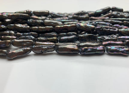 7x20 mm Peacock Color Biwa Stick Freshwater Pearl Beads Genuine Rare Biwa Stick Pearls #1840