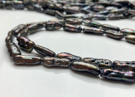 7x20 mm Peacock Color Biwa Stick Freshwater Pearl Beads Genuine Rare Biwa Stick Pearls #1840
