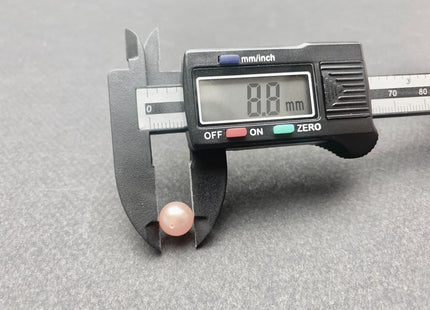 ONE Piece AAAA 8-9 mm Top Quality High Luster Round Half Drilled Freshwater Pearl Genuine Natural Pink Freshwater Pearls #1658