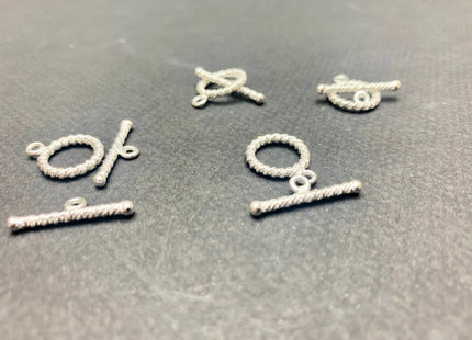 13 mm 925 Sterling Silver Toggle Clasp Twisted Sterling Silver Toggle 925 Sterling Silver Toggle Sterling Silver Clasp #10373