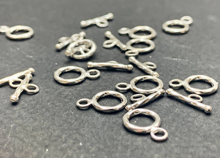 8 mm 925 Sterling Silver Toggle Clasp Twisted Sterling Silver Toggle 925 Sterling Silver Toggle Sterling Silver Clasp #10372