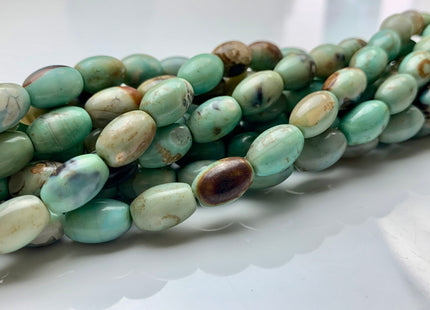 8x12 mm Natural Color Smooth Barrel Shape Dragon Skin Agate Gemstone Beads Natural Blue Green Color Agate Gemstone Beads. #2367