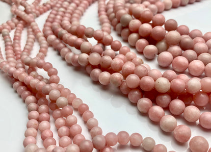 4mm 6mm 8mm 10mm Smooth Round Natural Pink Opal Gemstone Beads Natural Round Pink Opal Gemstone Loose Beads #2366