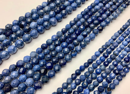 WHOLESALE 6mm 8mm 10mm Natural AAA High Quality Sodalite Faceted Round Gemston Beads Natural Blue Color Sodalite Gemstone Beads #2202