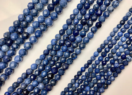 WHOLESALE 6mm 8mm 10mm Natural AAA High Quality Sodalite Faceted Round Gemston Beads Natural Blue Color Sodalite Gemstone Beads #2202