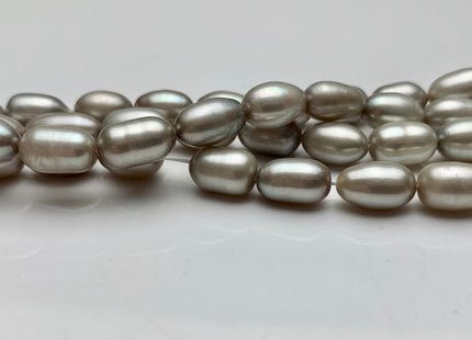6x10-11 mm AAA Champagne Or Gray Color Freshwater Pearls Long Rice/Oval Shape Pearl Beads Genuine High Quality Freshwater Pearls #1681