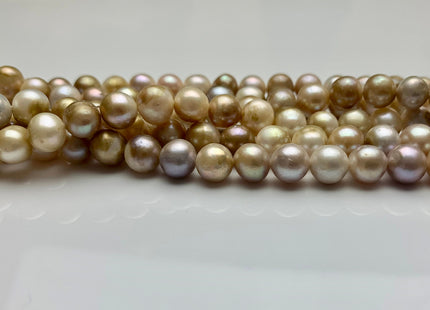8 - 9 mm Natural Seaweed Color Potato Freshwater Pearl Beads Genuine Natural Color Freshwater Potato Pearls #88