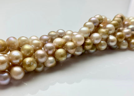 8 - 9 mm Natural Seaweed Color Potato Freshwater Pearl Beads Genuine Natural Color Freshwater Potato Pearls #88