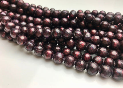 8.5-9 mm Burgundy Faceted Potato Freshwater Pearl Beads Rare Genuine Faceted Burgundy Red Color Freshwater Pearl Beads #1875