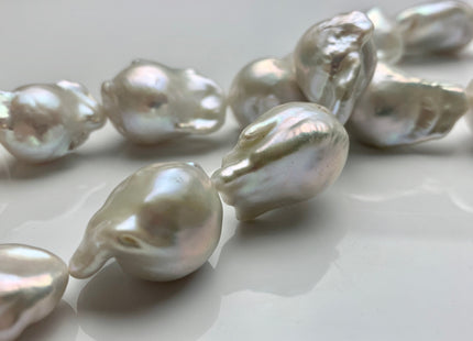 One-Of-A-Kind 17-22x23-35 mm AAA Very Rare HUGE Baroque Freshwater Pearl Beads Genuine Natural White High Quality Baroque Pearls #1717