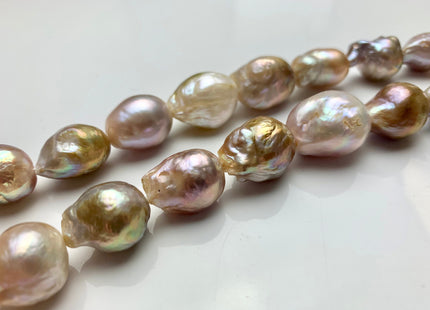 11x12-14x17 mm AAA Natural Mauve Pink Color Baroque Freshwater Pearl Beads Genuine Natural Iridescent Color Baroque Freshwater Pearls #1712