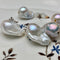 ONE Piece 17-18x25-28 mm AAA Large Hole Jumbo Natural White Baroque Pearl Beads Hole Size 2.2mm Genuine High Luster Baroque Pearls #1714