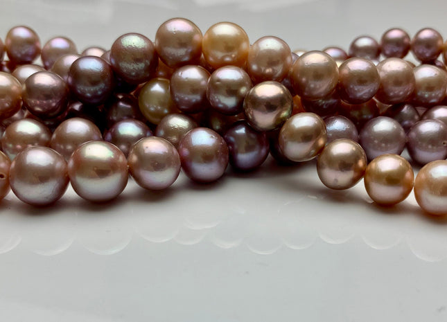 9-11 mm AAA Natural Multi Pink Freshwater Baroque/Edison Pearl Beads High Luster Genuine Natural Edison Freshwater Pearls #1716