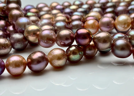 9-10x11-12 mm AAA Very Rare Dark Mauve Pink Baroque Edison Pearl Genuine Natural Edison Pearl With Iridescent Color  #1722