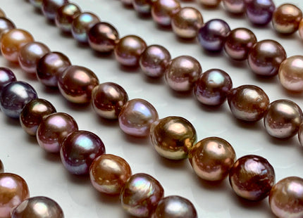 9-10x11-12 mm AAA Very Rare Dark Mauve Pink Baroque Edison Pearl Genuine Natural Edison Pearl With Iridescent Color  #1722