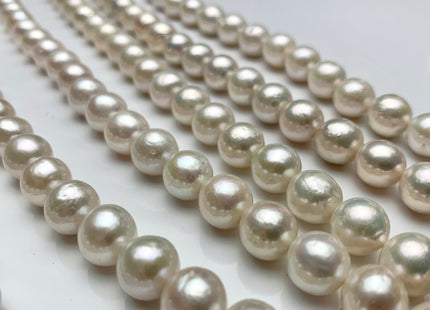 9-13 mm AAA Natural White Baroque Edison Freshwater Pearl Beads Genuine High Luster Cultured Baroque Edison Freshwater Pearls #1730