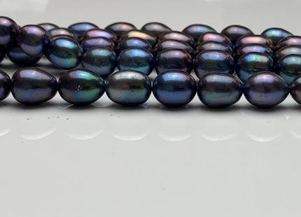 10-11x12-14 mm AAAA High Luster Peacock Rice/Oval Freshwater Pearl Bead Cultured Freshwater Pearl Beads Genuine Freshwater Pearls #1735