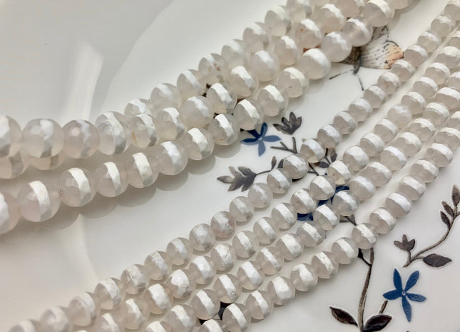 6 mm 8 mm 10 mm 12 mm AAA DZI Tibetan Agate Faceted Round Cream White Stripe Tibetan Agate Gemstone Loose Beads #2564