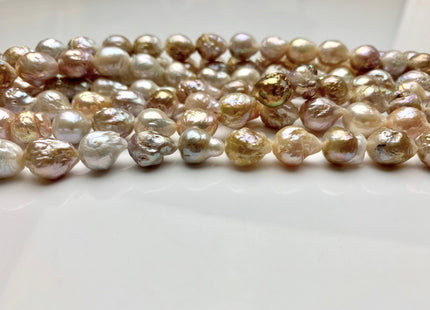 10x11-13 mm AA Natural Multi Pink Color Freshwater Baroque Beads Genuine Natural Color High Luster Baroque Pearls #1748