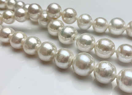 12-14mm Natural White Or Pink Half Strand Large Hole Freshwater Edison Pearl Beads Hole 1.5mm 2.2mm Genuine Extra Shiny Baroque Pearls #730