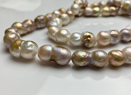 11x18-13x25 mm AA Natural Multi Color Peanut Shape Baroque Pearl Beads Genuine Natural Rare Natural Baroque Pearls #1767