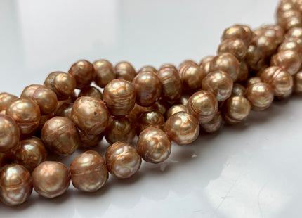 7-9 mm Rare Faceted Champagne Color Potato Freshwater Pearl Beads Genuine Faceted Freshwater Pearls #1776