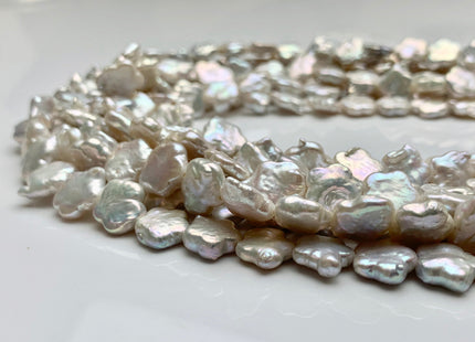 10-12 mm Rare Star Flower Shape Genuine Freshwater Pearl Beads in Natural White, Seaweed OR Peach Colors, Limited Edition #104