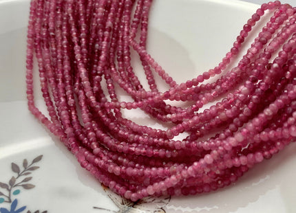 2x3-3.5 mm Natural Color Faceted Rondelle Pink Tourmaline Gemstone Beads Genuine Natural Pink Tourmaline Loose Bead 15.5 Inches #2620
