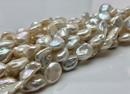 7-8x10-12 mm Natural White Keshi Freshwater Pearls Beads Genuine High Luster Rice Nugget Shape Keshi Freshwater Pearl Beads #1897