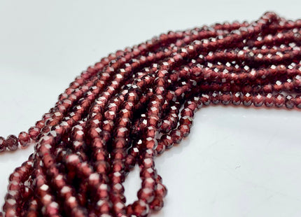 1x2 mm 2x2.5 mm 2x3 mm AAA Natural Color Faceted Rondelle Garnet Gemstone Beads Top Quality Micro Faceted Garnet Gemstone Loose Beads # 2440