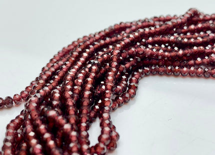1x2 mm 2x2.5 mm 2x3 mm AAA Natural Color Faceted Rondelle Garnet Gemstone Beads Top Quality Micro Faceted Garnet Gemstone Loose Beads # 2440