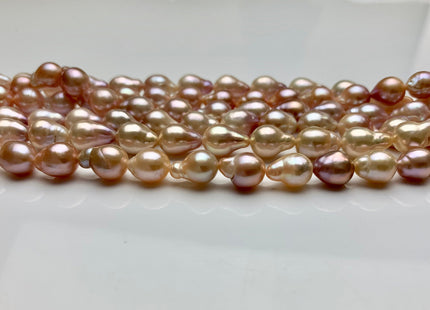 6.5-7x8.5mm AAA Natural Pink Edison Baroque Freshwater Pearl Tear Drop Shape Beads Genuine High Luster Natural Pink Edison Pearls #1808