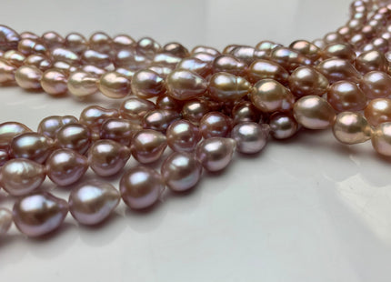 7-8x8-14 mm AA Rare Natural Mauve Edison Baroque Freshwater Pearl Beads Genuine High Luster Natural Multi Mauve Pink Edison Pearls #1809