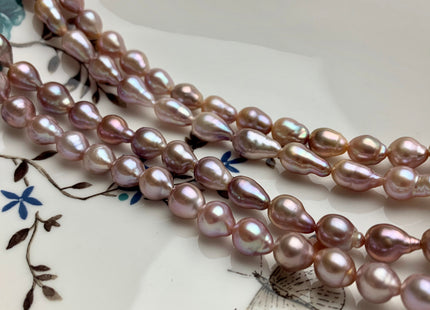 7-8x8-14 mm AA Rare Natural Mauve Edison Baroque Freshwater Pearl Beads Genuine High Luster Natural Multi Mauve Pink Edison Pearls #1809