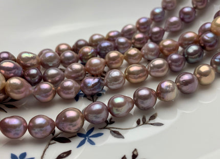 10-10.5x11-13 mm AAA Very Rare Dark Mauve Pink Baroque Edison Pearl Genuine Top Quality Natural Edison Pearl With Iridescent Color #1821