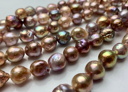 9-12 mm AAAAA Very Rare Dark Mauve Pink Baroque Edison Pearl Genuine Top Quality Natural Edison Pearl With Iridescent Color #1822