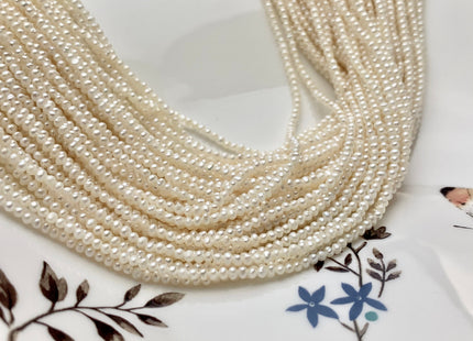 1.8-2 mm AAA Natural White Tiny Seed Freshwater Pearl Beads Genuine Quality White Potato Freshwater Seed Pearls #1817