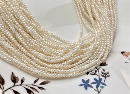 1.8-2 mm AAA Natural White Tiny Seed Freshwater Pearl Beads Genuine Quality White Potato Freshwater Seed Pearls #1817