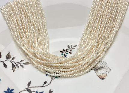 1.8-2 mm AAA Natural White Tiny Seed Freshwater Pearl Beads Genuine Quality White Potato Freshwater Seed Pearls #1817
