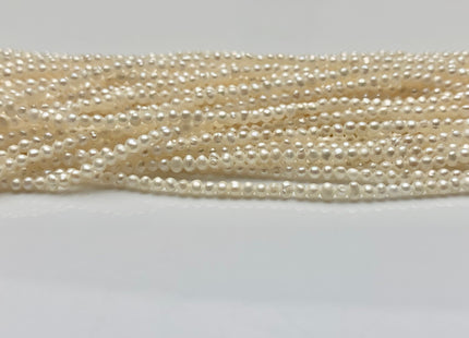 1.8-2 mm AAA Natural White Tiny Seed Freshwater Pearl Beads Genuine Quality White Potato Freshwater Seed Pearls #1817