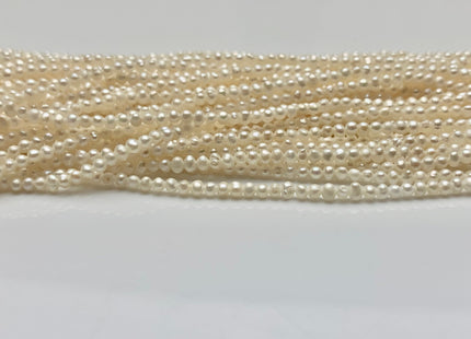 1.8-2 mm AAA Natural White Tiny Seed Freshwater Pearl Beads Genuine Quality White Potato Freshwater Seed Pearls #1817