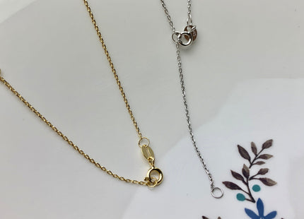 925 Sterling Silver/Gold Necklace Chain With Double Heart Design Pendant Setting Findings For Half Drilled Pearl DIY Necklace #10341